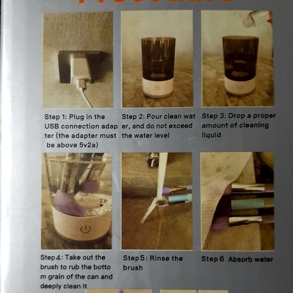 NEW!!! Automatic Makeup Brush Cleaning Machine with Brush Storage & Fast Drying - Picture 3 of 9